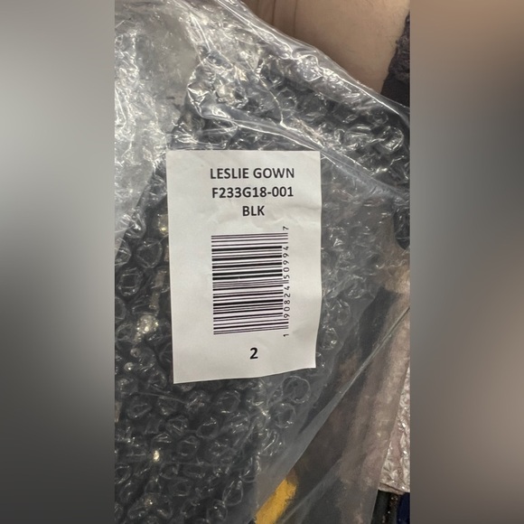 Sachin & Babi Leslie One-Shoulder Gown NWT in Black - Picture 7 of 8